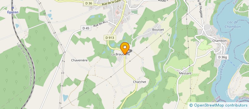 localisation de l'entreprise MONSIEUR JACQUES LACOTE à EGUZON-CHANTOME