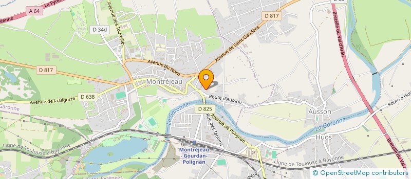 localisation de l'entreprise MONSIEUR JACQUES LAFARGUE  MONTREJEAU