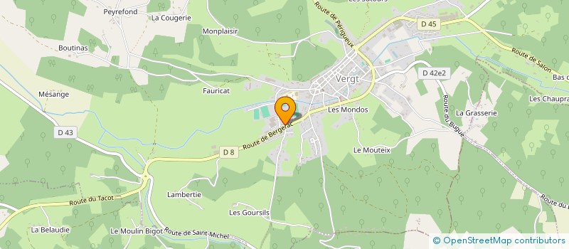 localisation de l'entreprise MONSIEUR JACQUES LAGARDE  VERGT