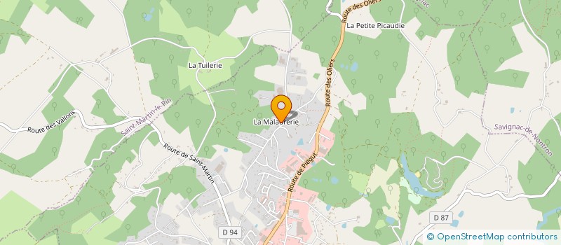 localisation de l'entreprise MONSIEUR JACQUES LAGORCE  NONTRON