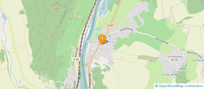 localisation de l'entreprise MONSIEUR JACQUES LAGOUTIERE  CORNY-SUR-MOSELLE