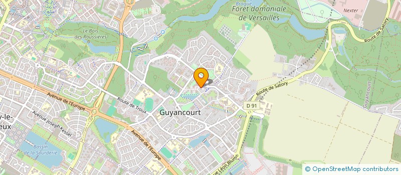 localisation de l'entreprise MONSIEUR JACQUES LAGRAIN  GUYANCOURT