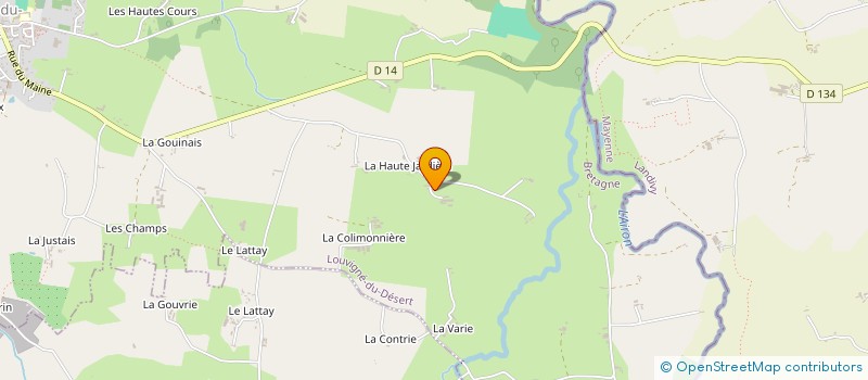 localisation de l'entreprise MONSIEUR JACQUES LAGREVE  LOUVIGNE-DU-DESERT