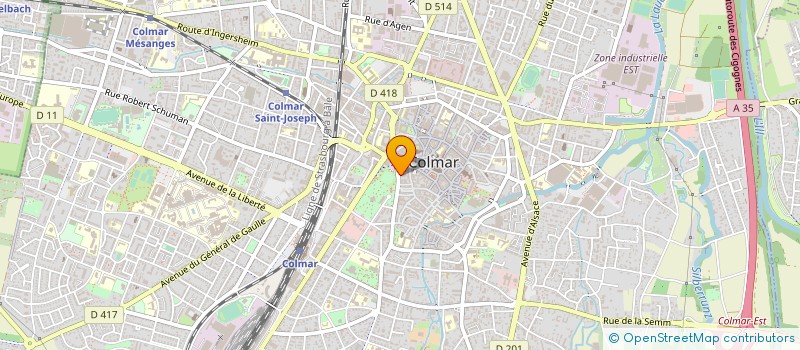 localisation de l'entreprise MONSIEUR JACQUES LAISSUE  COLMAR