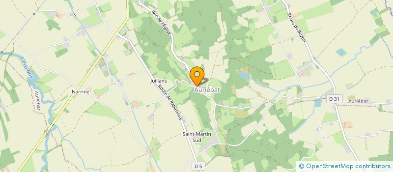 localisation de l'entreprise MONSIEUR JACQUES LAJUS LARTIGUE  AURIEBAT