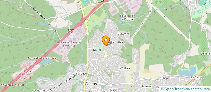 localisation de l'entreprise MONSIEUR JACQUES LALANNE à CESTAS
