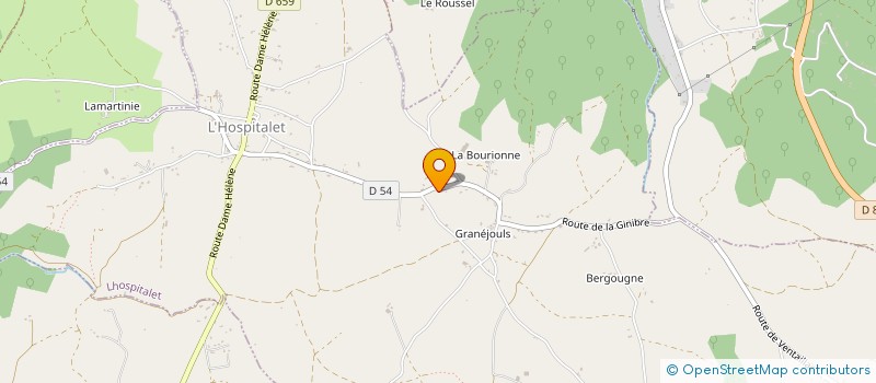 localisation de l'entreprise MONSIEUR JACQUES LAMBEAUX  LHOSPITALET