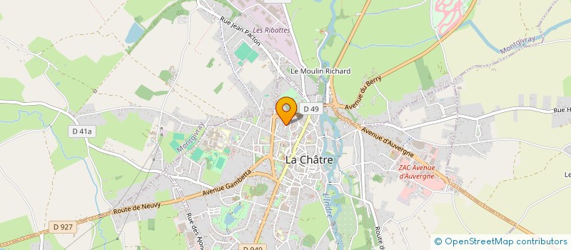 localisation de l'entreprise MONSIEUR JACQUES LAMONTAGNE à LA CHATRE