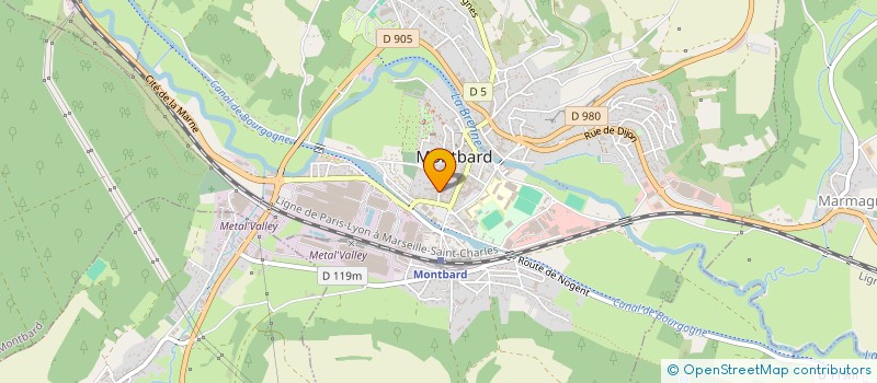 localisation de l'entreprise MONSIEUR JACQUES LAMY AU ROUSSEAU  MONTBARD