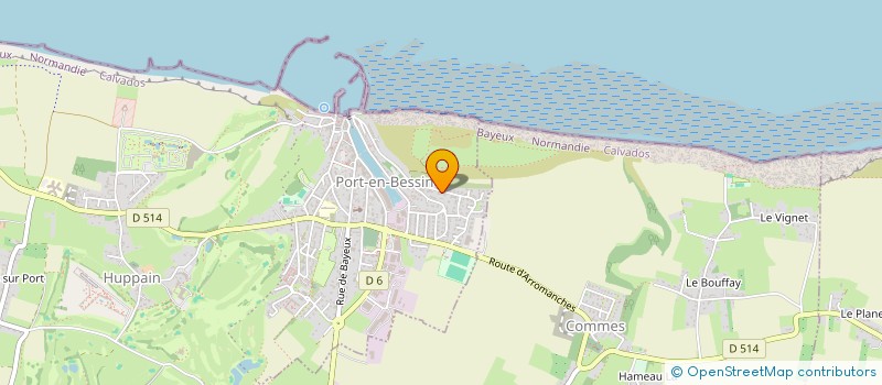 localisation de l'entreprise MONSIEUR JACQUES LANGLOIS  PORT-EN-BESSIN HUPPAIN