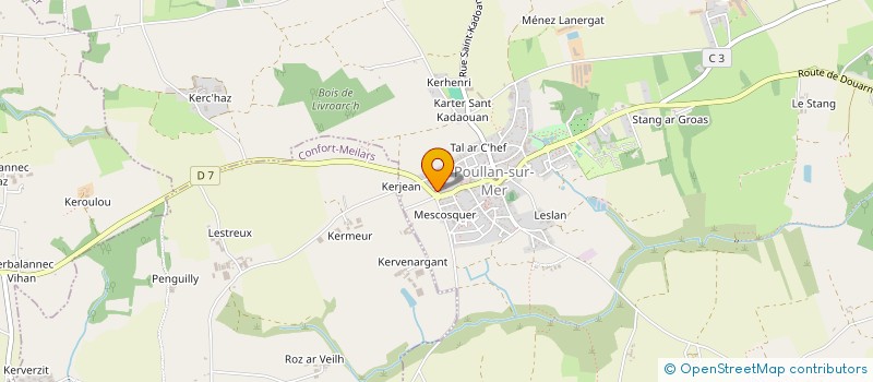 localisation de l'entreprise MONSIEUR JACQUES LANNOU  POULLAN-SUR-MER