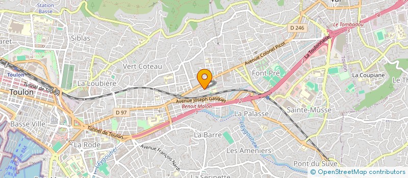 localisation de l'entreprise MONSIEUR JACQUES LANNOY  TOULON