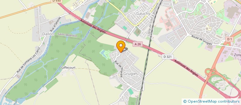 localisation de l'entreprise MONSIEUR JACQUES LANOOTE  GRUGIES