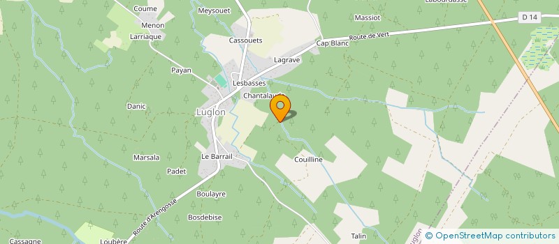 localisation de l'entreprise MONSIEUR JACQUES LAPEYRE  LUGLON