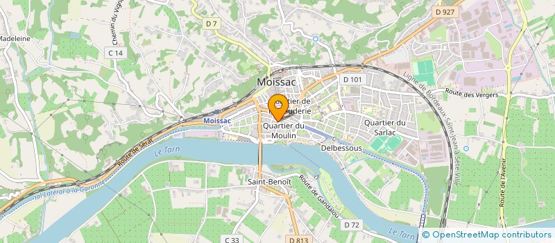 localisation de l'entreprise MONSIEUR JACQUES LAPORTE  MOISSAC