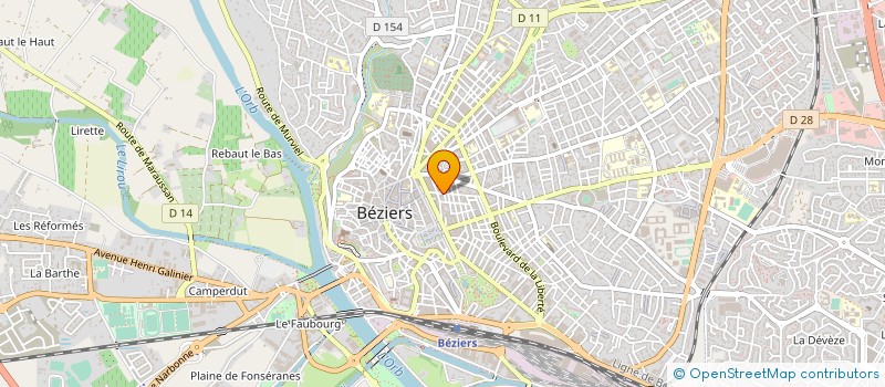 localisation de l'entreprise MONSIEUR JACQUES LAPORTE à BEZIERS