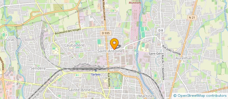 localisation de l'entreprise MONSIEUR JACQUES LAPOUTGE à TARBES