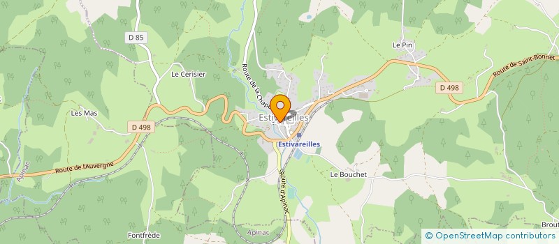 localisation de l'entreprise MONSIEUR JACQUES LARGERON  ROZIER COTES D'AUREC