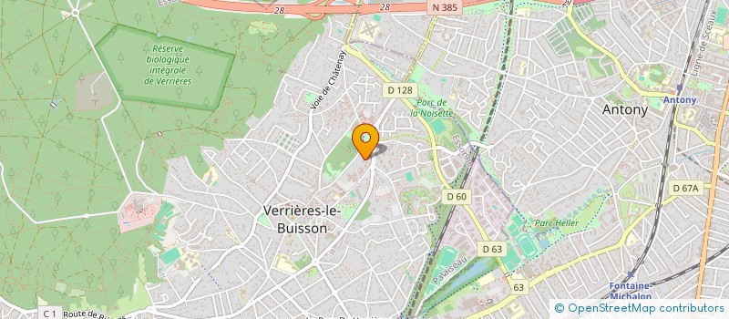 localisation de l'entreprise MONSIEUR JACQUES LAROCHE  VERRIERES-LE-BUISSON