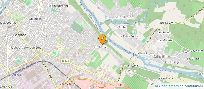 localisation de l'entreprise MONSIEUR JACQUES LARRENT à CHATEAUBERNARD