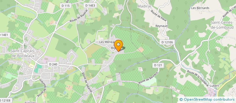 localisation de l'entreprise MONSIEUR JACQUES LATORSE  SAINT-CAPRAIS-DE-BORDEAUX