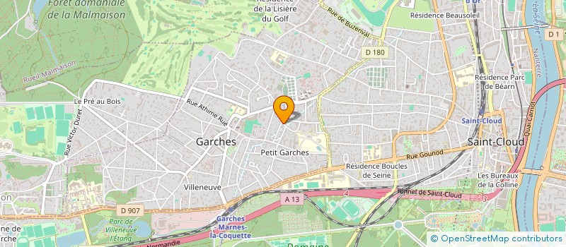 localisation de l'entreprise MONSIEUR JACQUES LAURENT à GARCHES