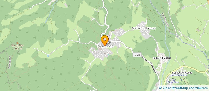 localisation de l'entreprise MONSIEUR JACQUES LAURENT  PREMANON