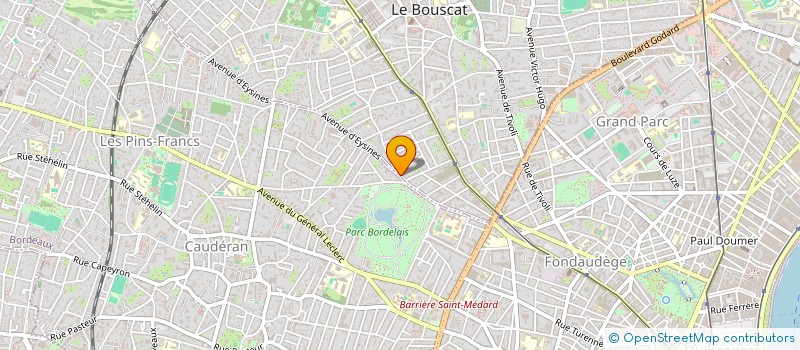 localisation de l'entreprise MONSIEUR JACQUES LAVARON à LE BOUSCAT