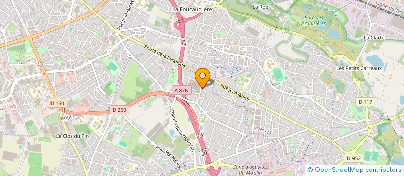 localisation de l'entreprise MONSIEUR JACQUES LAVENTURE  LES PONTS-DE-CE