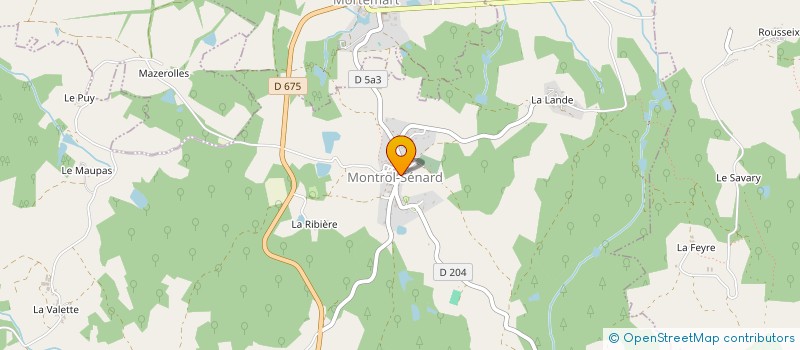 localisation de l'entreprise MONSIEUR JACQUES LAVERGNE à MONTROL-SENARD