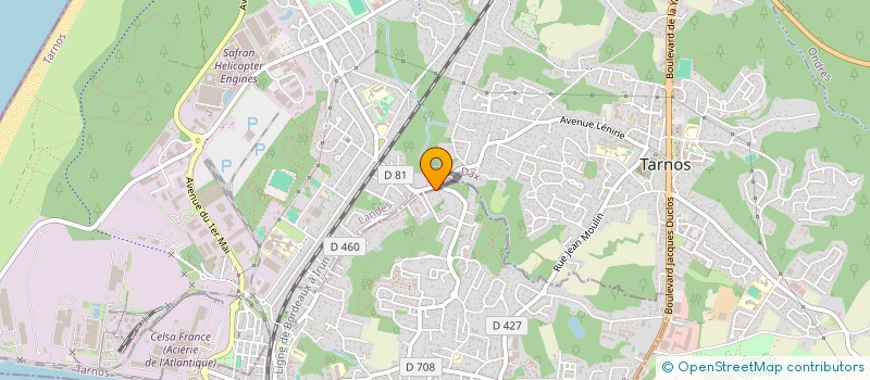 localisation de l'entreprise MONSIEUR JACQUES LAXALDE  BOUCAU