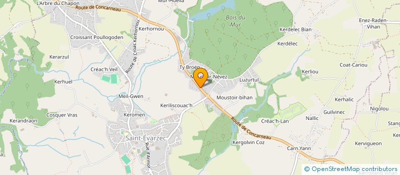 localisation de l'entreprise MONSIEUR JACQUES LE BAILL  SAINT-EVARZEC