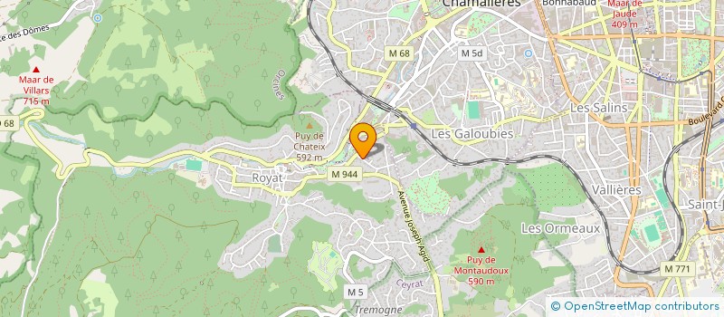 localisation de l'entreprise MONSIEUR JACQUES LE BOEUF  CLERMONT-FERRAND