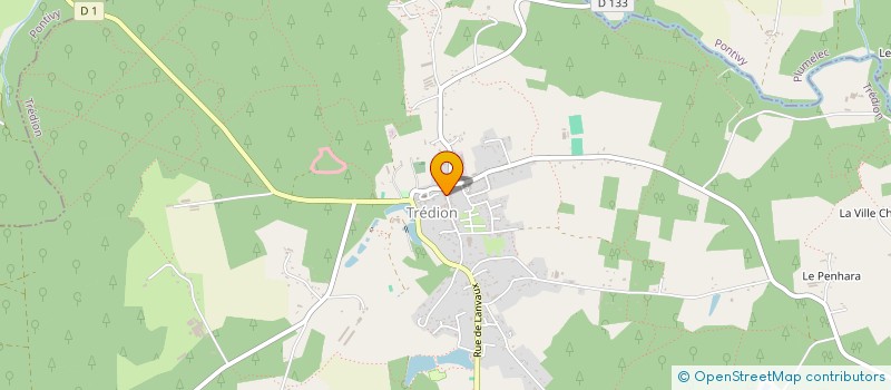 localisation de l'entreprise MONSIEUR JACQUES LE CALONNEC  TREDION