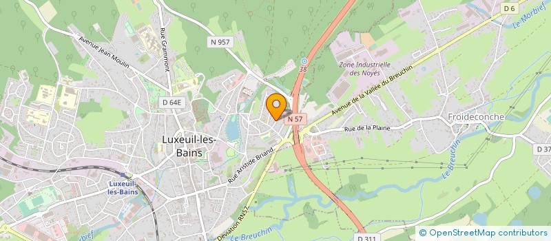 localisation de l'entreprise MONSIEUR JACQUES LE COZ  LUXEUIL-LES-BAINS