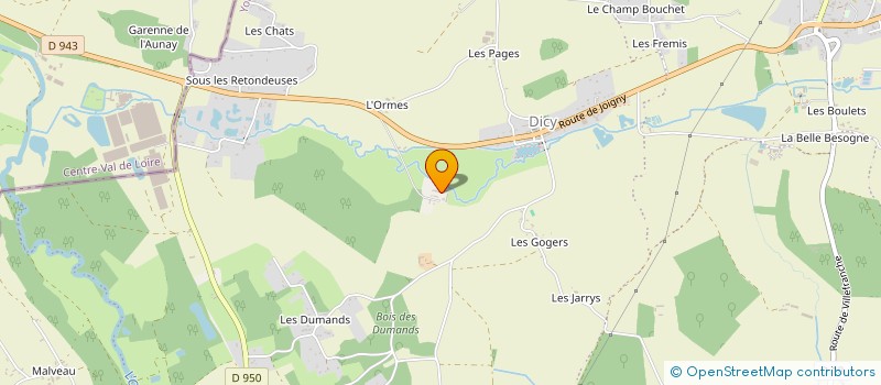 localisation de l'entreprise MONSIEUR JACQUES LE FEBVRE DE NAILLY  CHARNY OREE DE PUISAYE