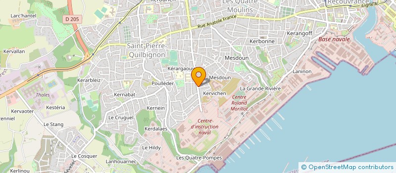 localisation de l'entreprise MONSIEUR JACQUES LE FOLL à BREST