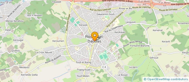 localisation de l'entreprise MONSIEUR JACQUES LE GALL à LANDERNEAU