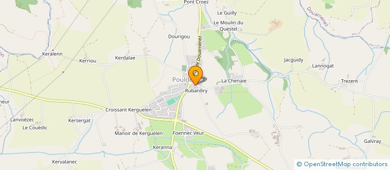 localisation de l'entreprise MONSIEUR JACQUES LE GUELLEC  POULDERGAT