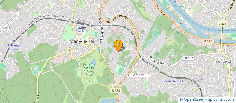 localisation de l'entreprise MONSIEUR JACQUES LE JOLIS DE VILLIERS DE SAINTIGNON  LOUVECIENNES