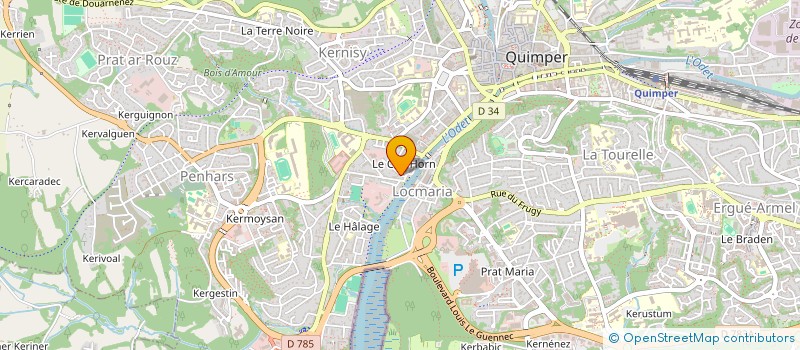 localisation de l'entreprise MONSIEUR JACQUES LE MIGNON  QUIMPER