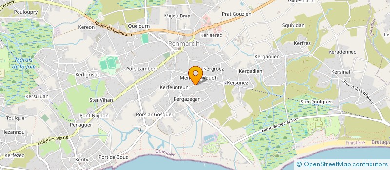 localisation de l'entreprise MONSIEUR JACQUES LE MOIGNE à PENMARCH
