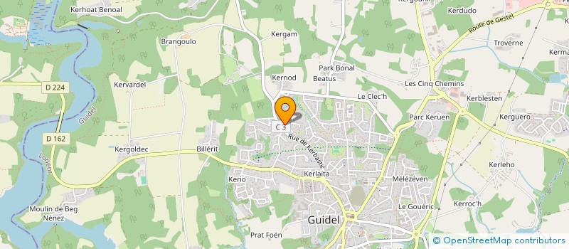 localisation de l'entreprise MONSIEUR JACQUES LE MONTAGNER à GUIDEL