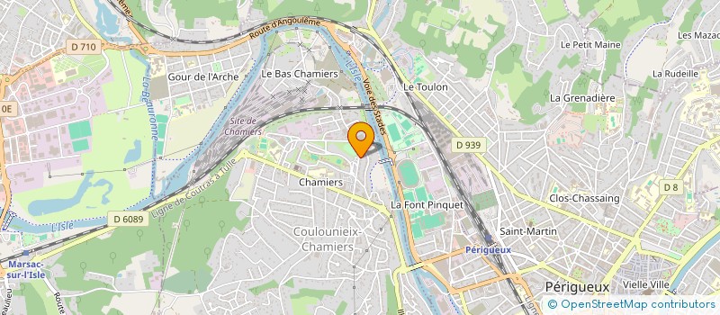 localisation de l'entreprise MONSIEUR JACQUES LE NEVEU  COULOUNIEIX-CHAMIERS