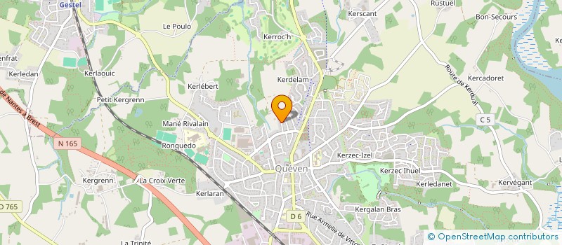 localisation de l'entreprise MONSIEUR JACQUES LE POULNEUF à QUEVEN