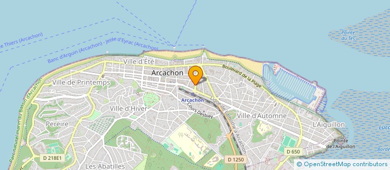 localisation de l'entreprise MONSIEUR JACQUES LE STER  ARCACHON