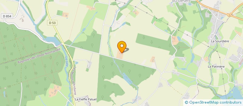 localisation de l'entreprise MONSIEUR JACQUES LEBLANC à LES MONTS-D'ANDAINE