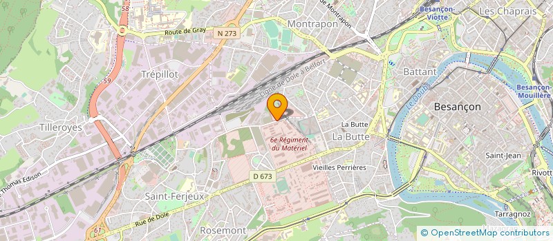 localisation de l'entreprise MONSIEUR JACQUES LEBLED à BESANCON
