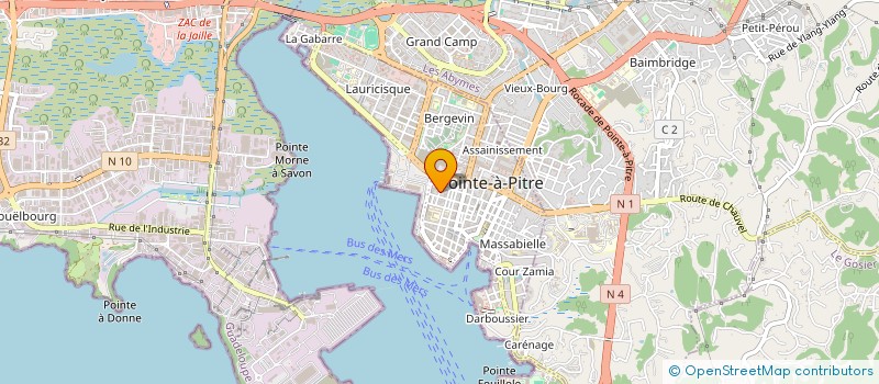 localisation de l'entreprise MONSIEUR JACQUES LEBORGNE à POINTE A PITRE