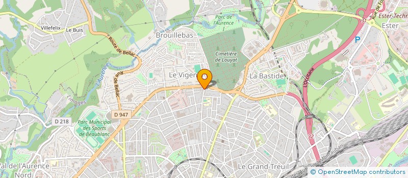 localisation de l'entreprise MONSIEUR JACQUES LEBOURLES  LIMOGES